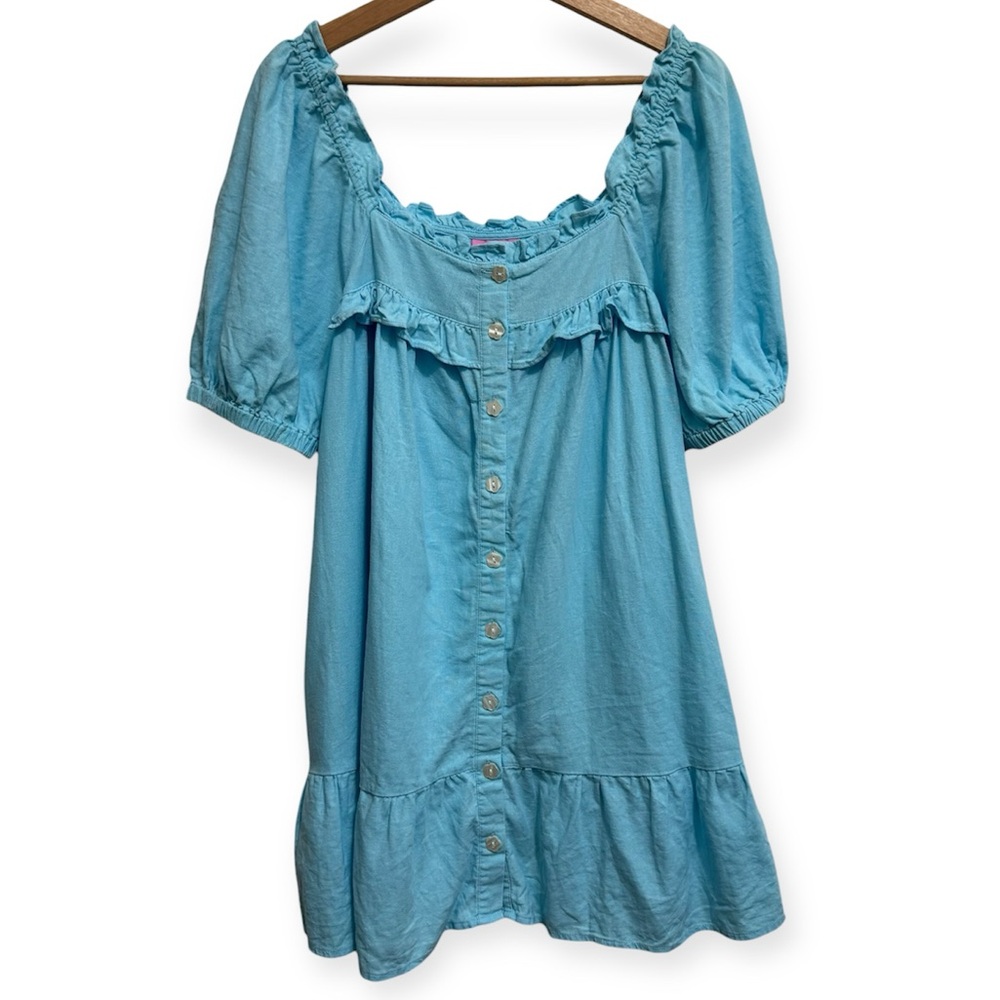 Stoney Clover Lane x Target Linen Blend Oversized Ruffle Mini‎ Dress